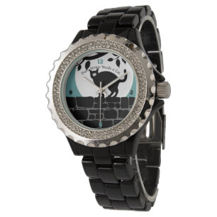 Montre "Chaque écrivain a besoin d'un chat" Black Watch p