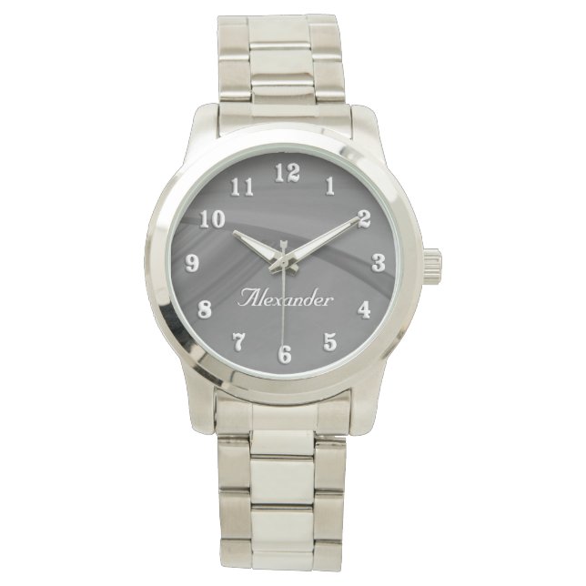 Montre Charbon subtil (devant)