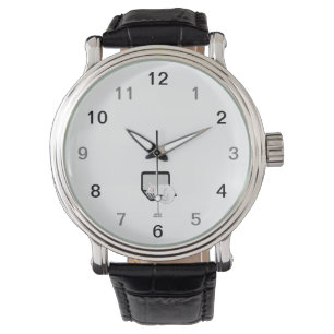 Montre Chat Blanc Dormir Sur L'Ordinateur Portable Black