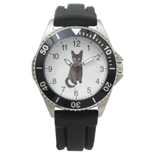Montre Chat Brown foncé