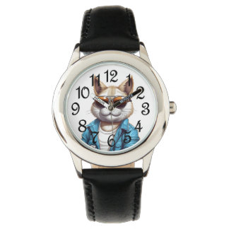 Montre Chat Cool pour enfants