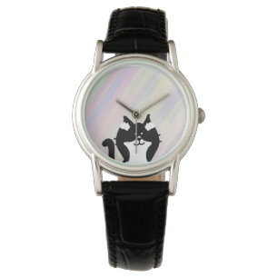 Montre Chat Kitty Couvrant les oreilles avec Arrière - pl
