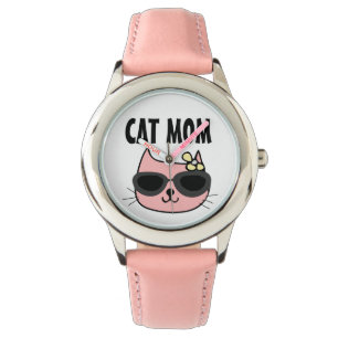 MONTRE CHAT MOM ROSE WRIST WATT