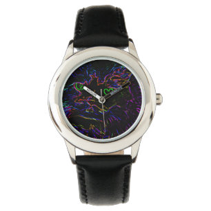Montre Chat Neon Glow