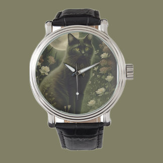 Montre chat noir