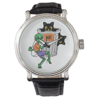 Montre Chat Peureux Halloween