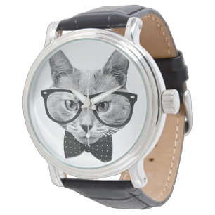 Montre Chat vintage de hippie