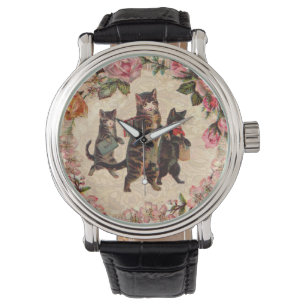Montre Chat Vintage jolie chatons antiques chatons