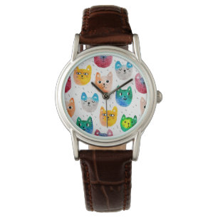 Montre Chats aquarelles et amis