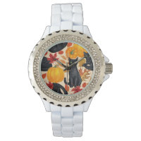 Chats noirs et citrouilles