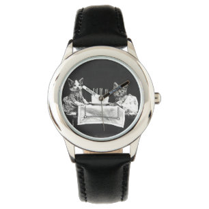 Montre Chats vintages à une fête d'anniversaire