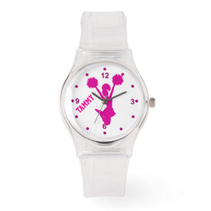Montre Chaud rose personnalisé Cheerleader's Watch