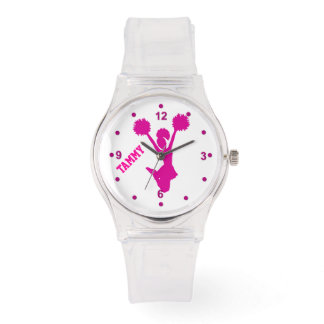Montre Chaud rose personnalisé Cheerleader's Watch