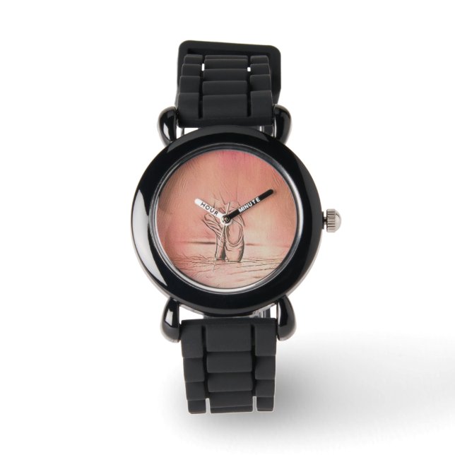 Montre Chaussures de ballet rose à Pointe (Recto)