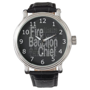 Montre Chef du bataillon des pompiers Extraordinaire