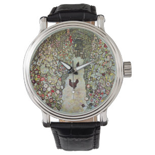 Montre Chemin de jardin avec poulets, Gustav Klimt, Art N