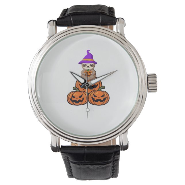 Montre Chemise T-Shirt Premium Sloth Halloween (devant)