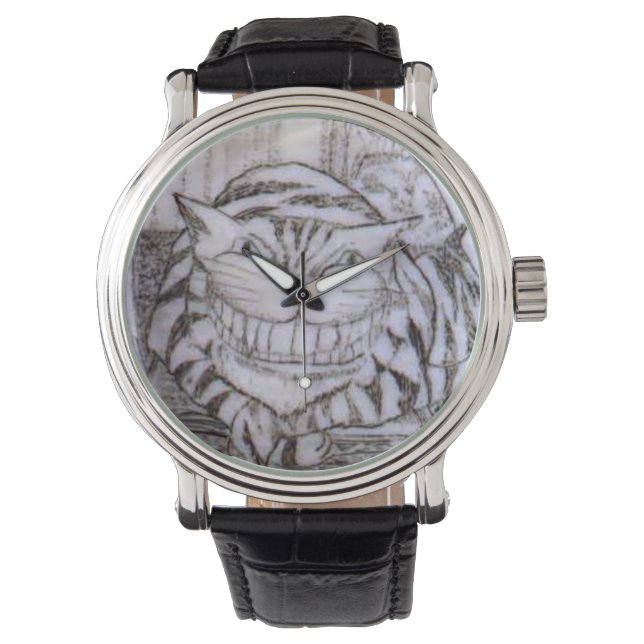 Montre Cheshire Chat Scrimshaw Classic Watch (devant)