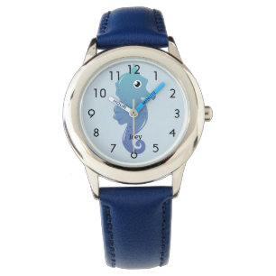 Montre Cheval bleu Personnalisé Enfant