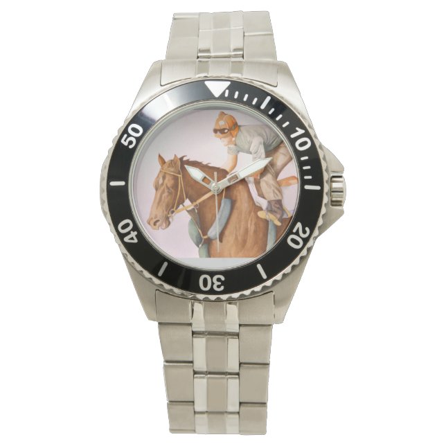 Montre Cheval de course et Jockey (devant)