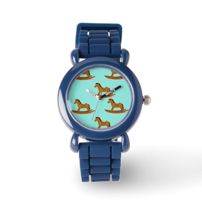 Montre Cheval en bois rocheux (Recto)