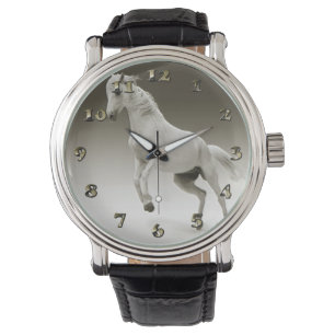 Montre Cheval Equestre Blanc Mare
