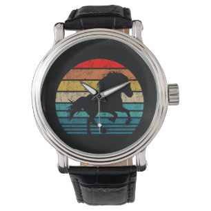 Montre cheval islandais race de cheval tölt rétro vintage