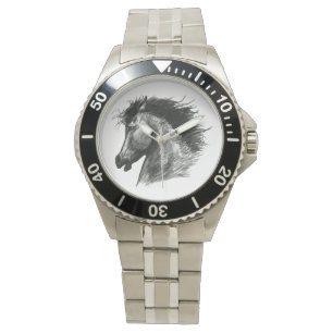 Montre Cheval sauvage de feu