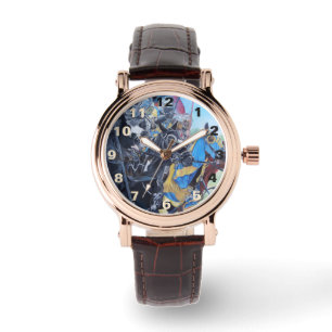 Montre chevaliers médiévaux historiques jouant à cheva