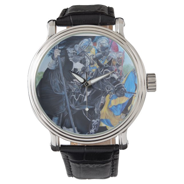 Montre chevaliers médiévaux historiques jouant sur les ch (devant)