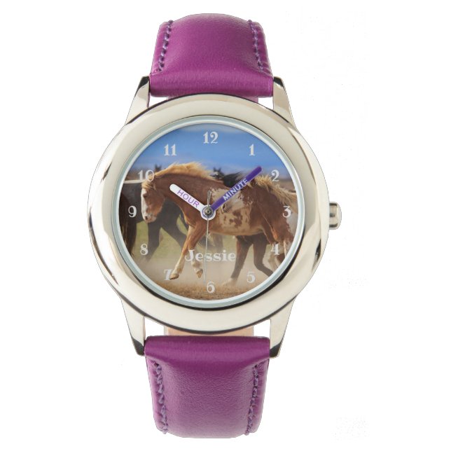 Montre Chevaux sauvages Filles (devant)