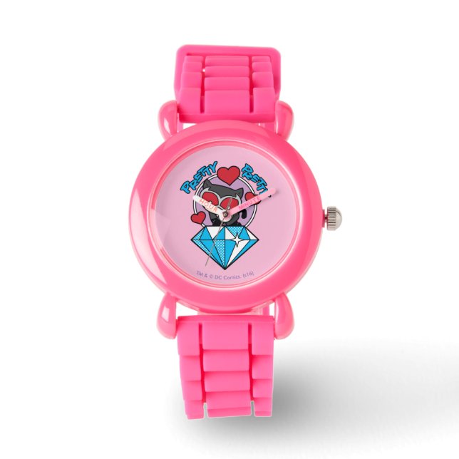 Montre Chibi Catwoman assise Sur Le Grand Diamant (Recto)