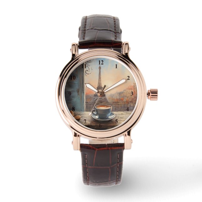 Montre Chic Eiffel Tower Café Café Chalet Paris (Recto)