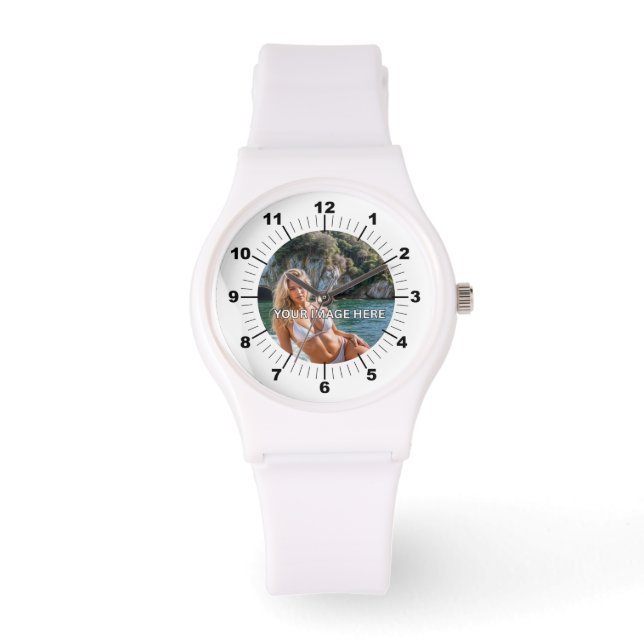 Montre CHIC! ✨ White Silicone Strap Watch (Recto)