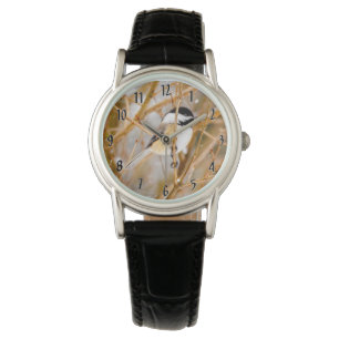 Montre Chickadee au plafond noir - Photo originale