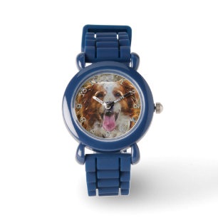Montre Chien - Bezel avec Black Numéros Watch
