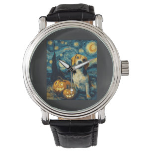 Montre Chien chihuahua mignon Halloween Jack O Lantern Ci