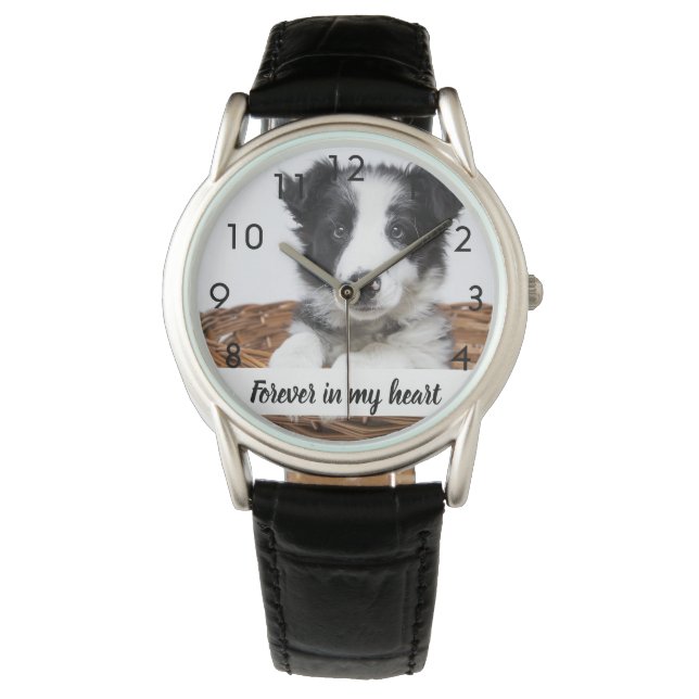 Montre Chien de la photo personnalisé (devant)
