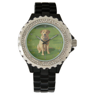 Montre Chien de trieur du Labrador jaune