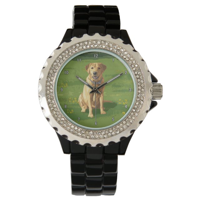 Montre Chien de trieur du Labrador jaune (devant)
