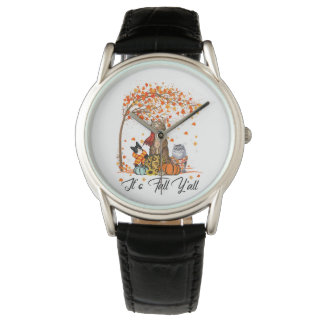 Montre Chien gris italien Thanksgiving Halloween