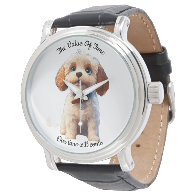 Montre Chien mignon - Chien mignon - (Incliné)