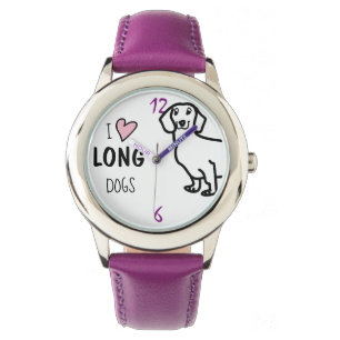 Montre Chien mignon pourpre