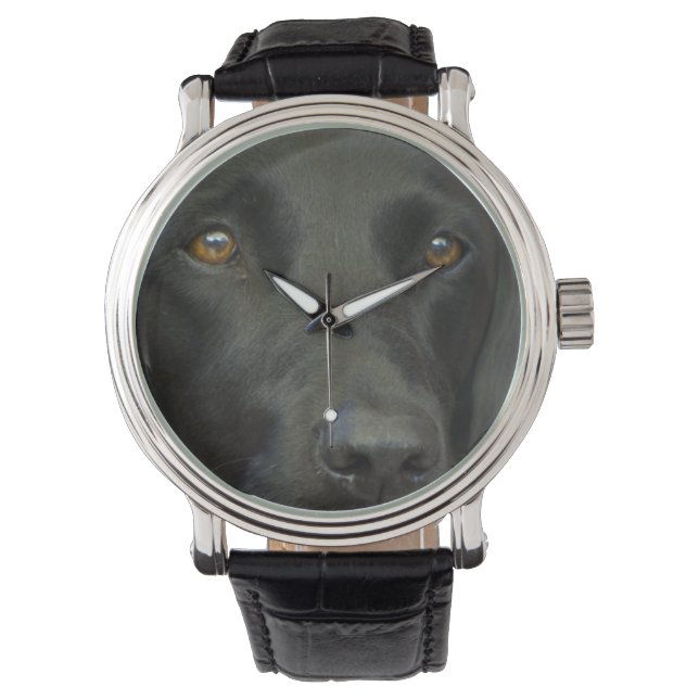 Montre Chien noir du Labrador (devant)