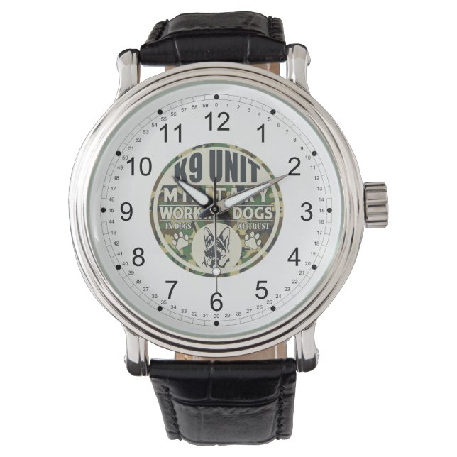 Montre Chiens de travail de l'unité K9 militaire (devant)