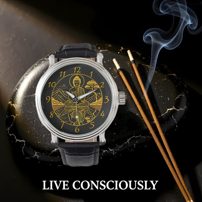 Montre Chiffre de Bouddha Serene reflétant sur les eaux t (Créateur téléchargé)