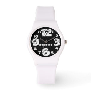 Montre Chiffres noires et blanches
