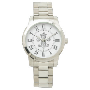 Montre Chiffres romains de Fleur de Lis