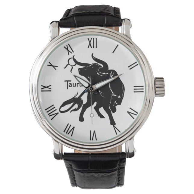 Montre Chiffres romains du Taurus Taureau (devant)