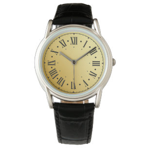 Montre Chiffres romains Turquoises noirs